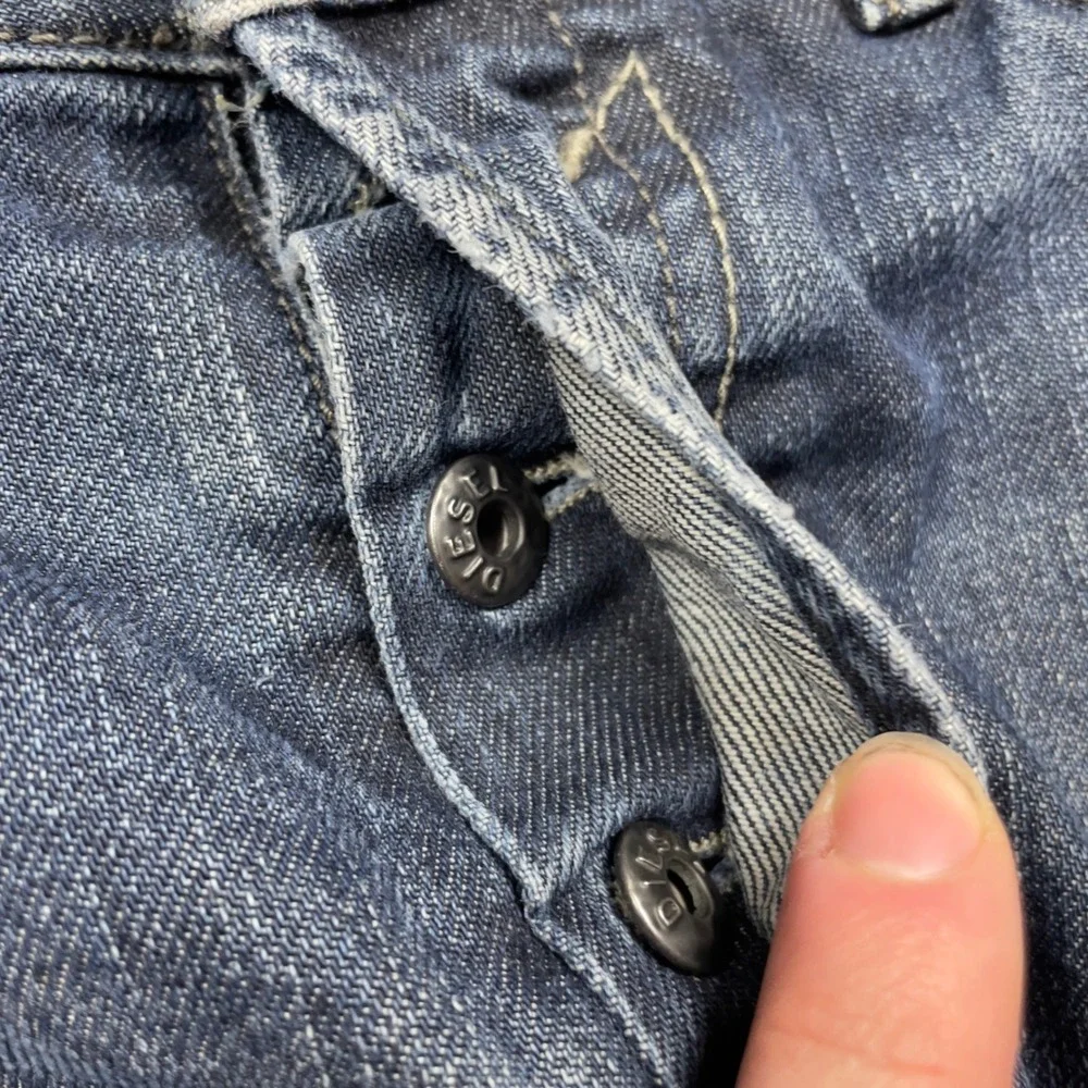 VTG‎ Diesel Waykee Jeans Regular Straight Dark Wash Whisker Denim Men Size 29x30